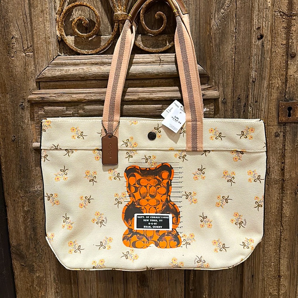 NEW Coach Gummy vandal limited edition floral canvas purse bag NWT RARE